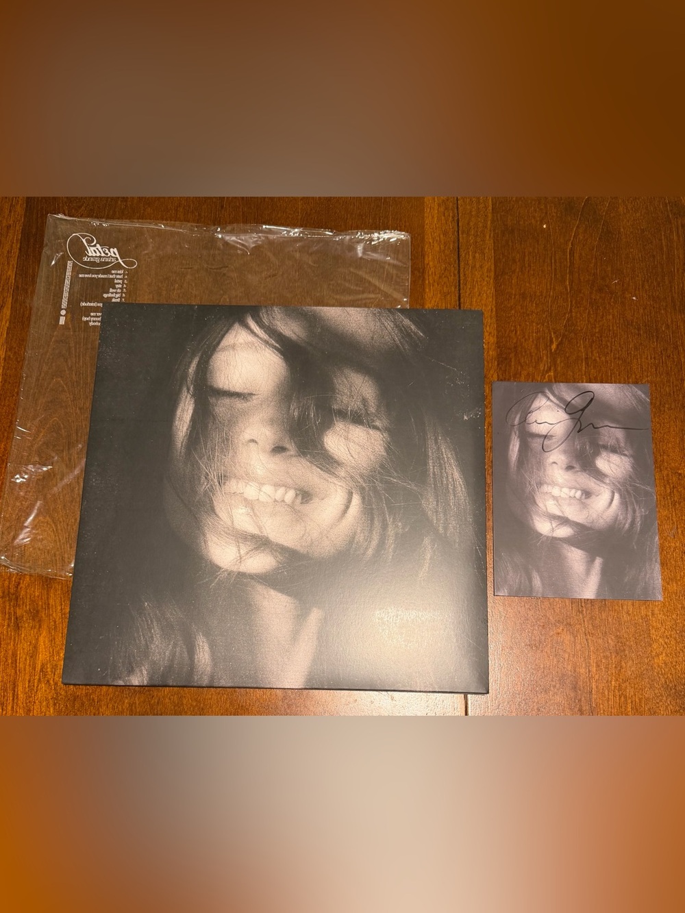 Ariana Grande Petal LONG SIG Signed Insert Vinyl